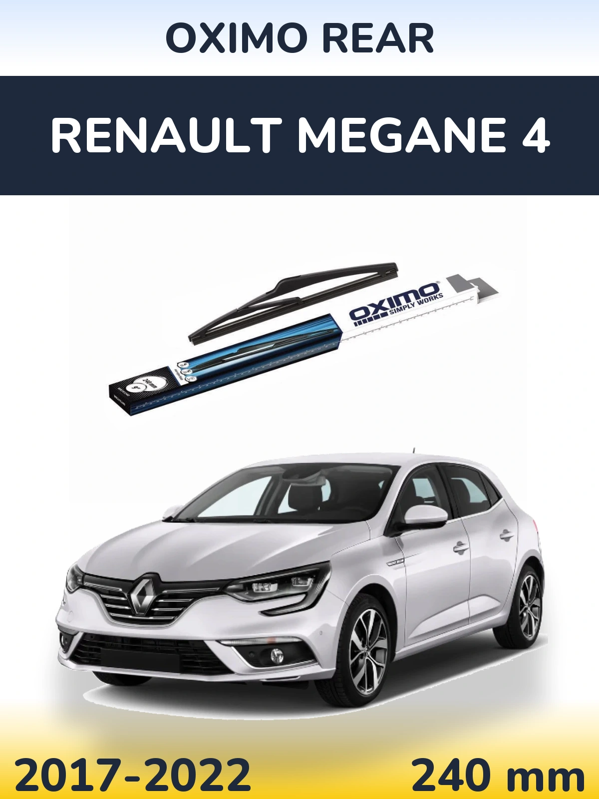 Torkarblad Oximo Rear för Renault Megane 4