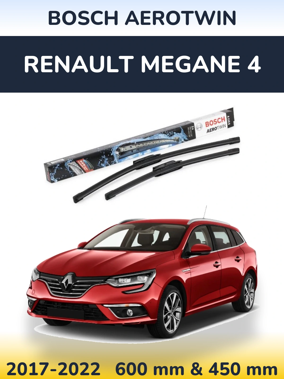 Torkarblad BOSCH AeroTwin för Renault Megane 4