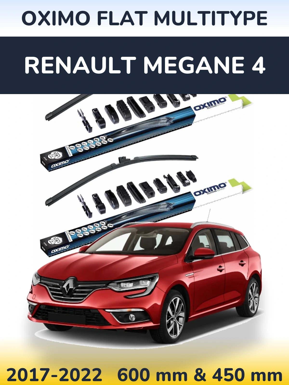 Torkarblad Oximo Flat MultiType för Renault Megane 4