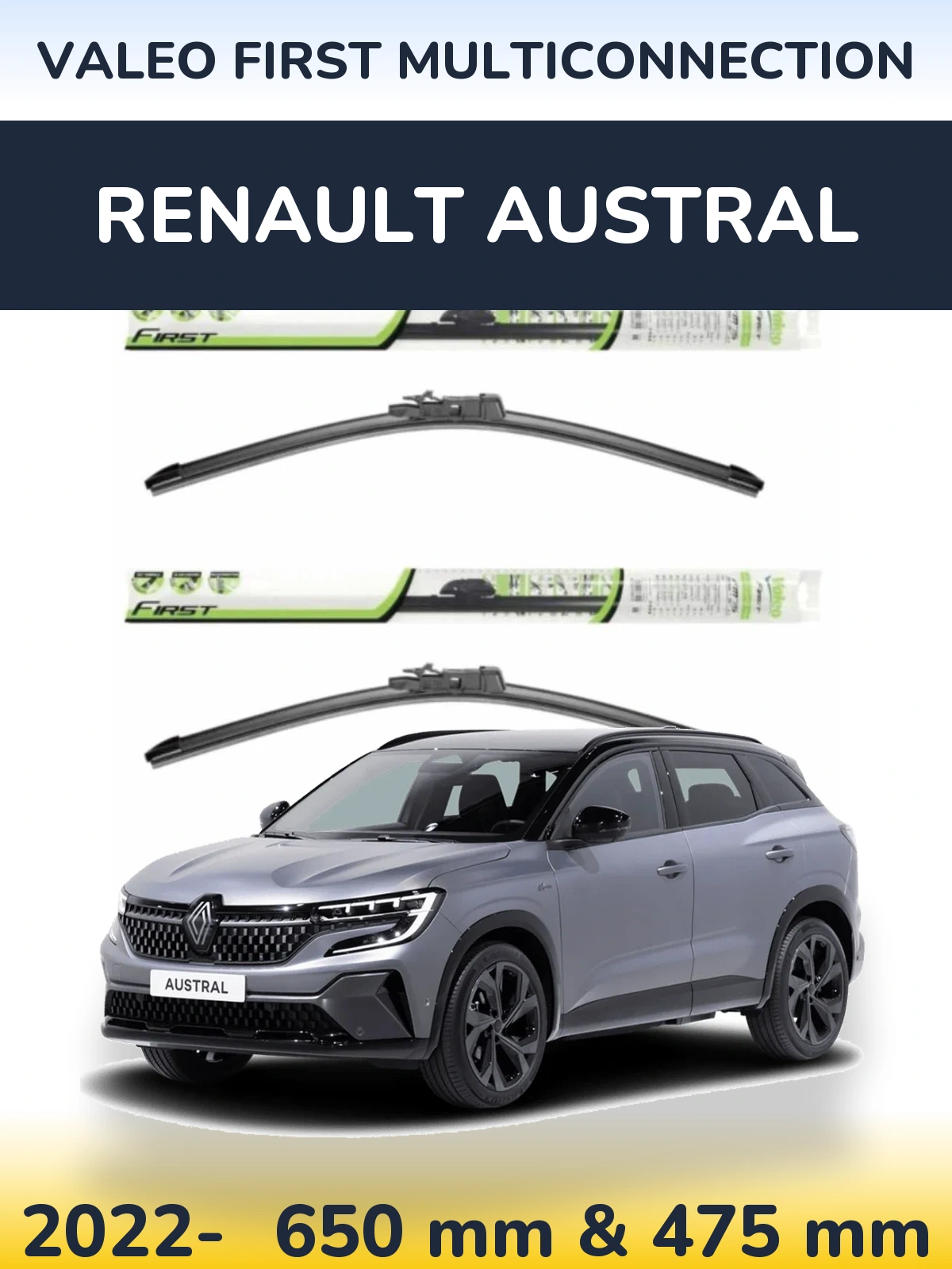 Torkarblad Valeo First MultiConnection för Renault Austral