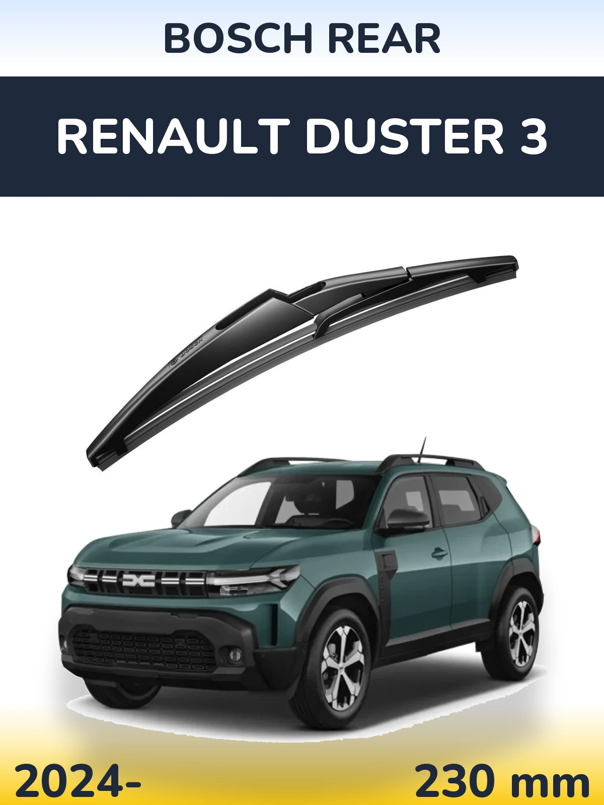 Torkarblad BOSCH Rear för Renault Duster 3
