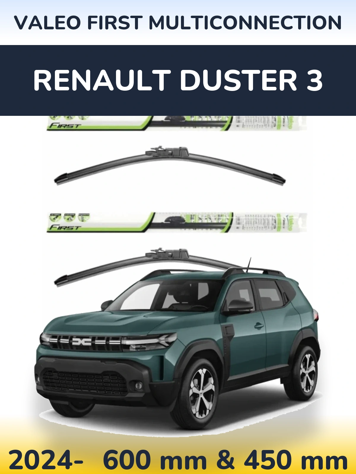 Torkarblad Valeo First MultiConnection för Renault Duster 3