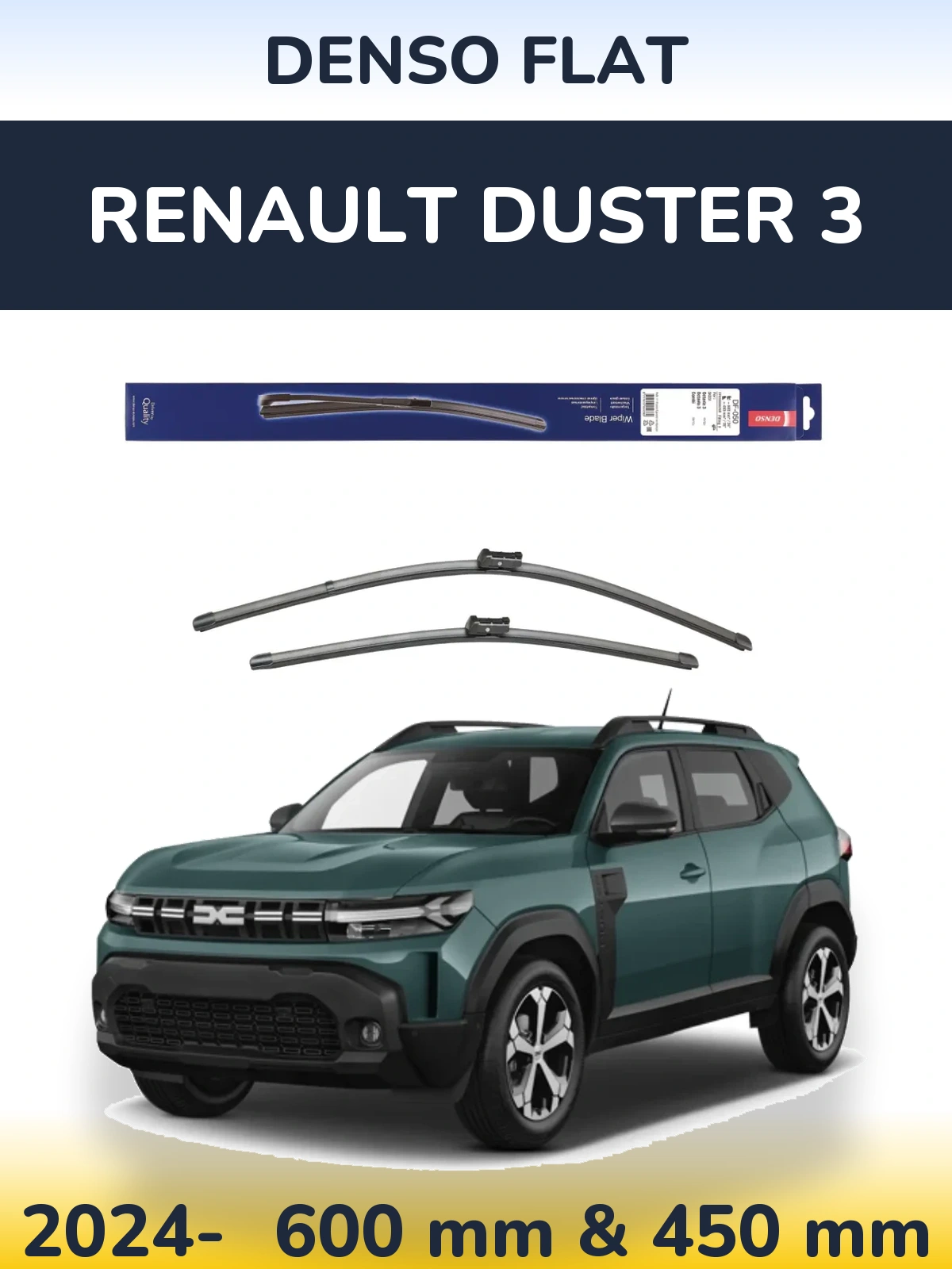 Torkarblad Denso Flat för Renault Duster 3