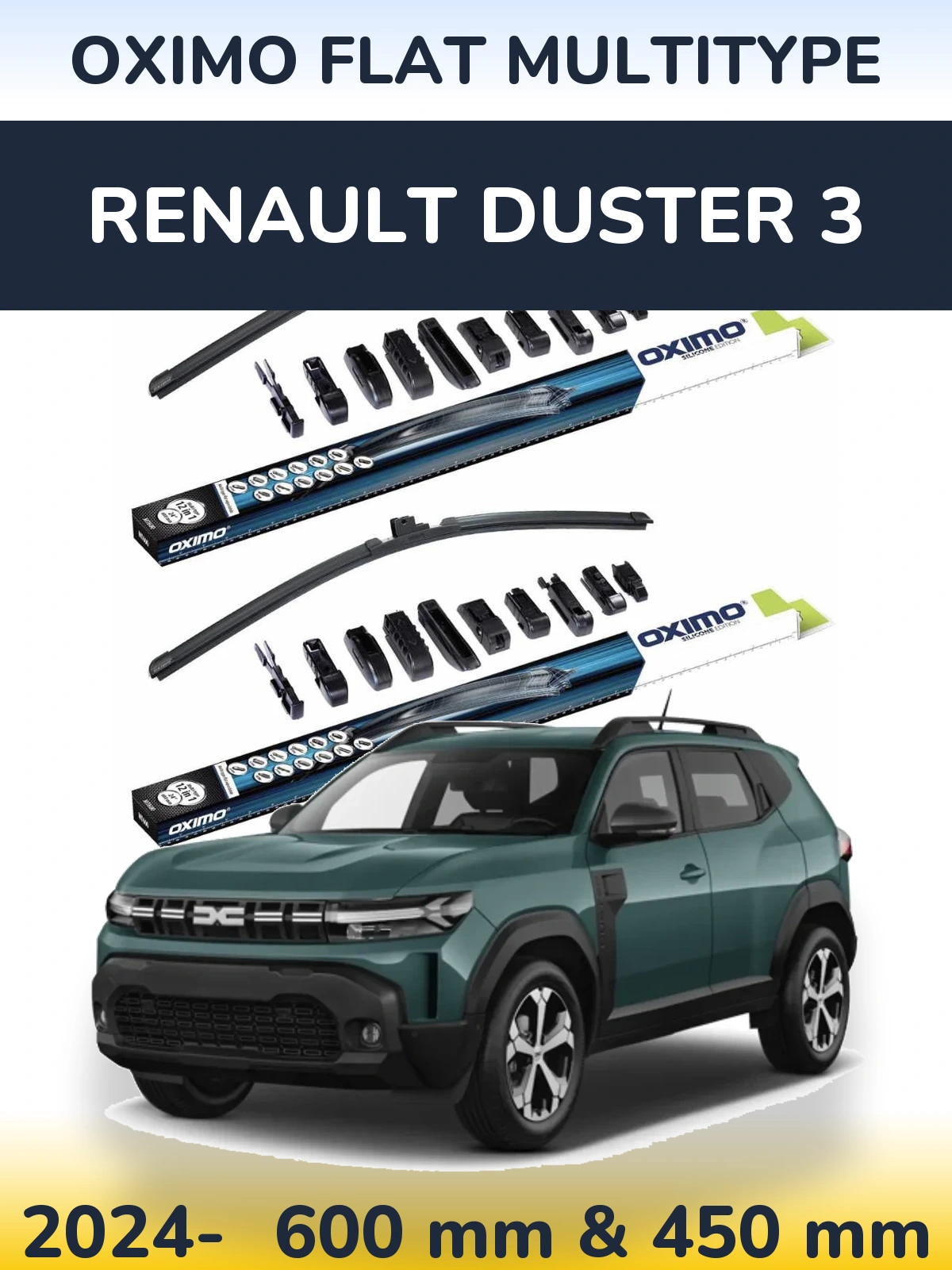 Torkarblad Oximo Flat MultiType för Renault Duster 3