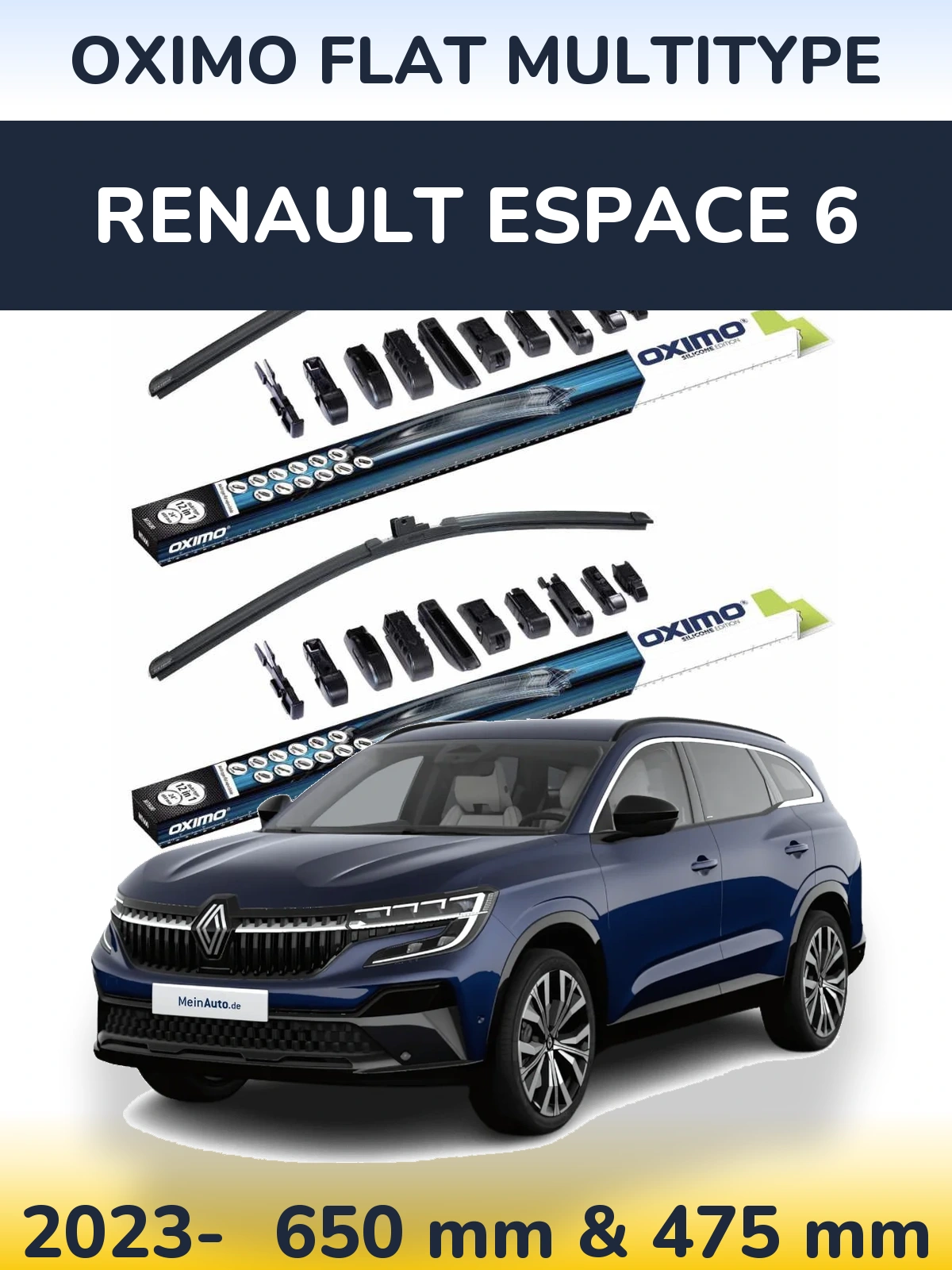 Torkarblad Oximo Flat MultiType för Renault Espace 6