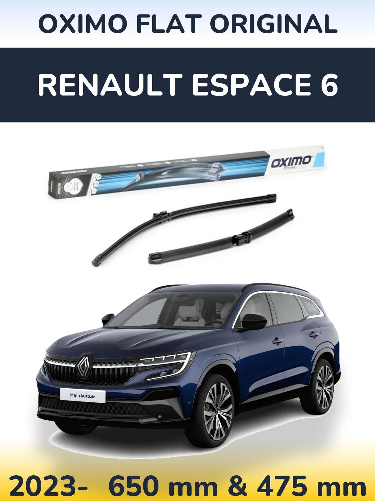 Torkarblad Oximo Flat Original för Renault Espace 6