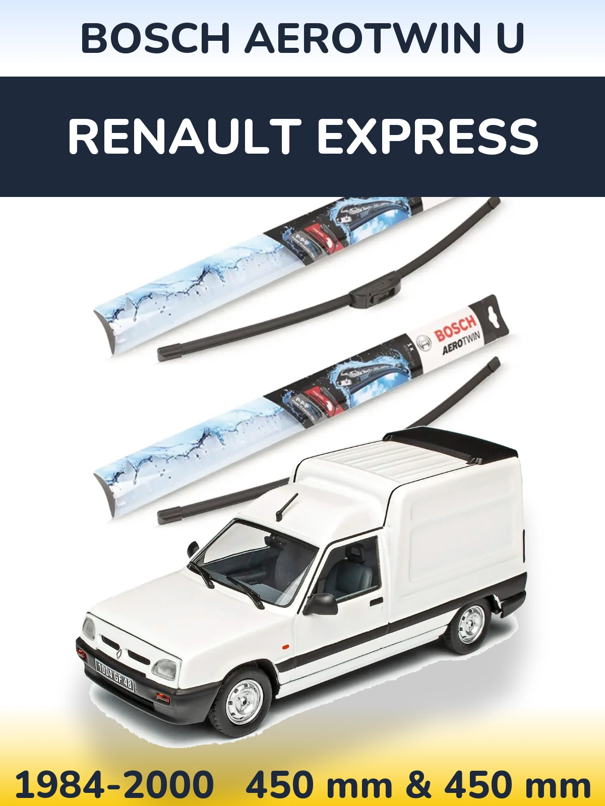 Torkarblad BOSCH AeroTwin U för Renault Express