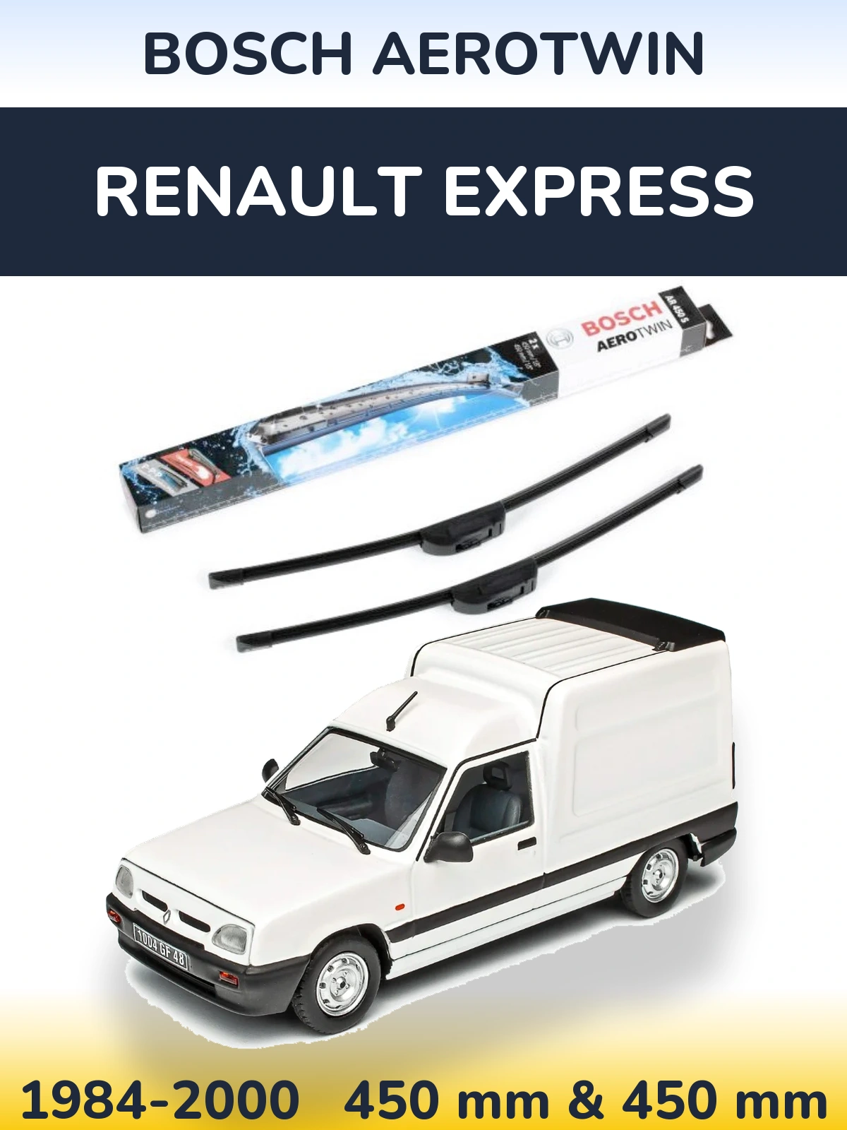 Torkarblad BOSCH AeroTwin för Renault Express