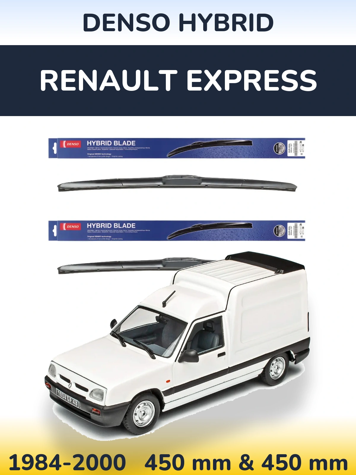 Torkarblad Denso Hybrid för Renault Express