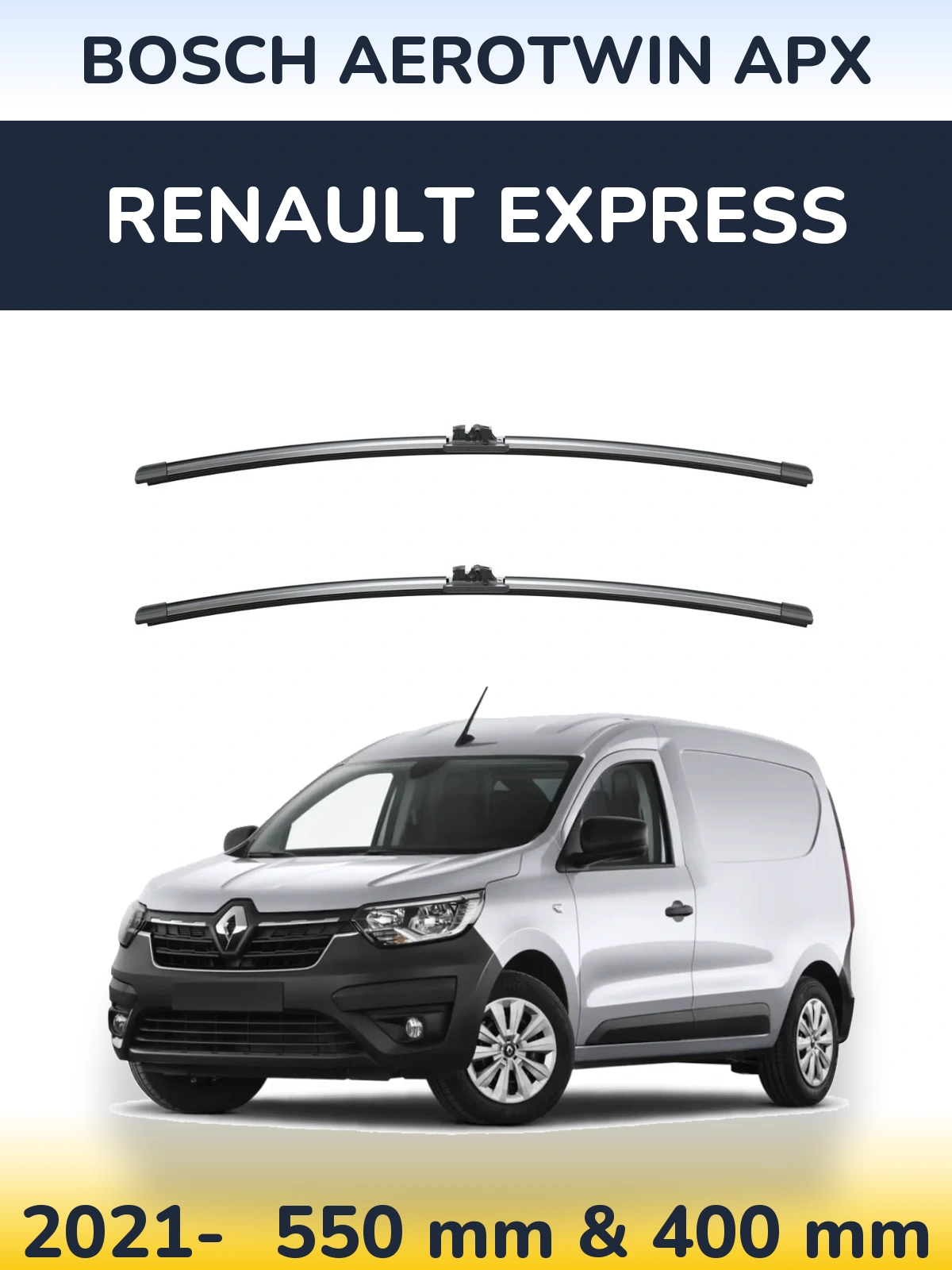 Torkarblad BOSCH AeroTwin APX för Renault Express