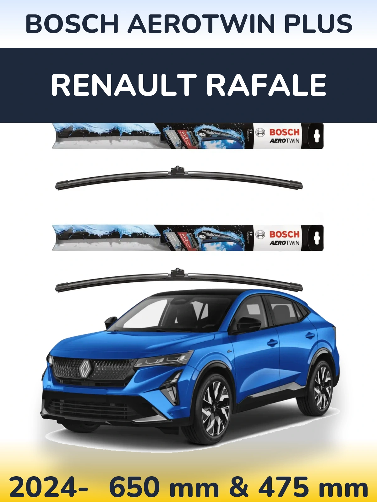 Torkarblad BOSCH AeroTwin Plus för Renault Rafale