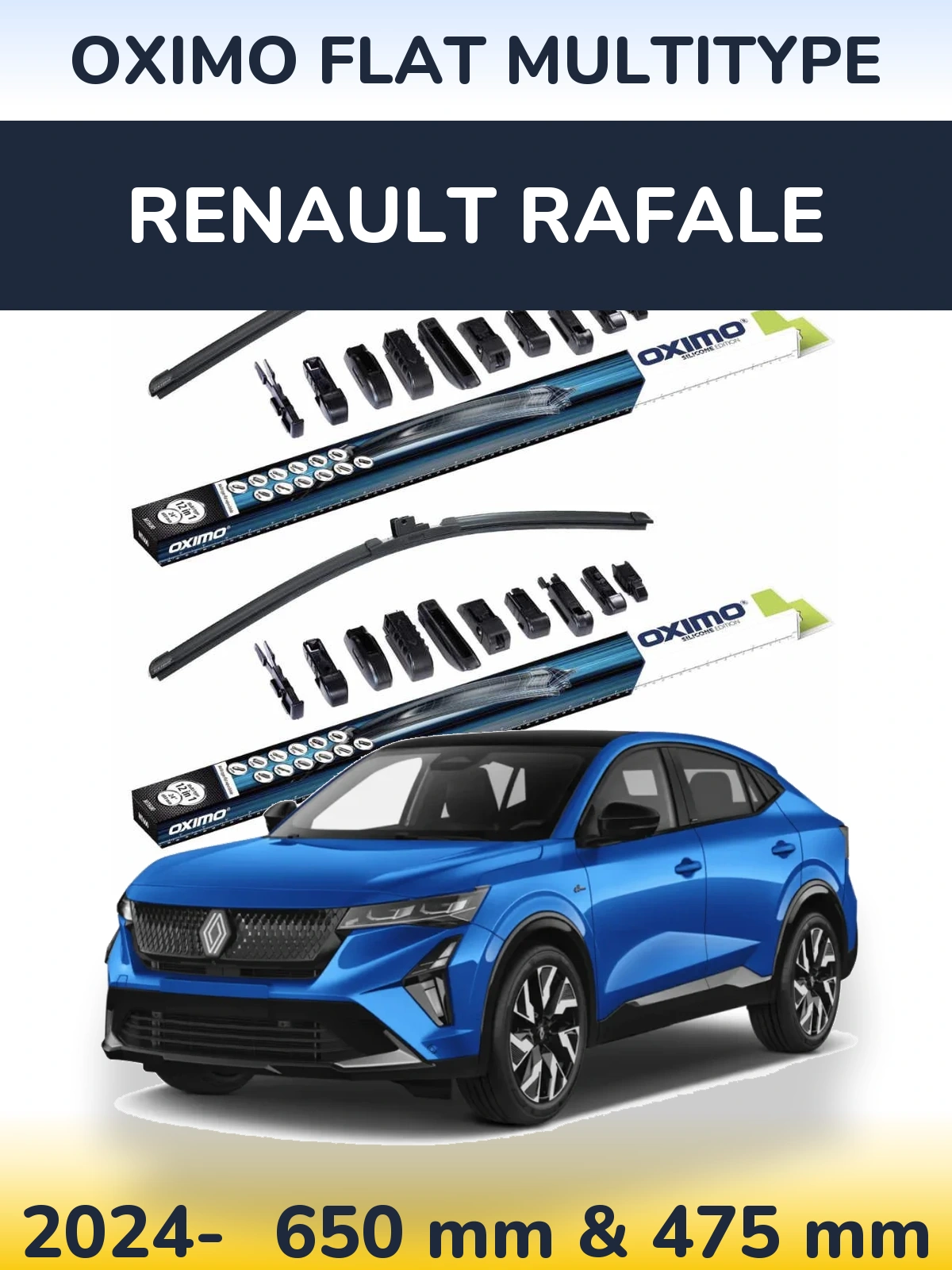 Torkarblad Oximo Flat MultiType för Renault Rafale