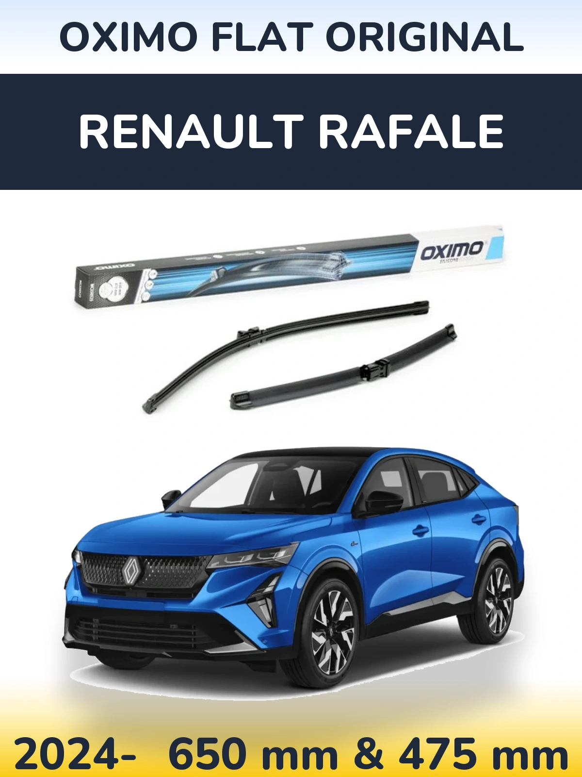 Torkarblad Oximo Flat Original för Renault Rafale