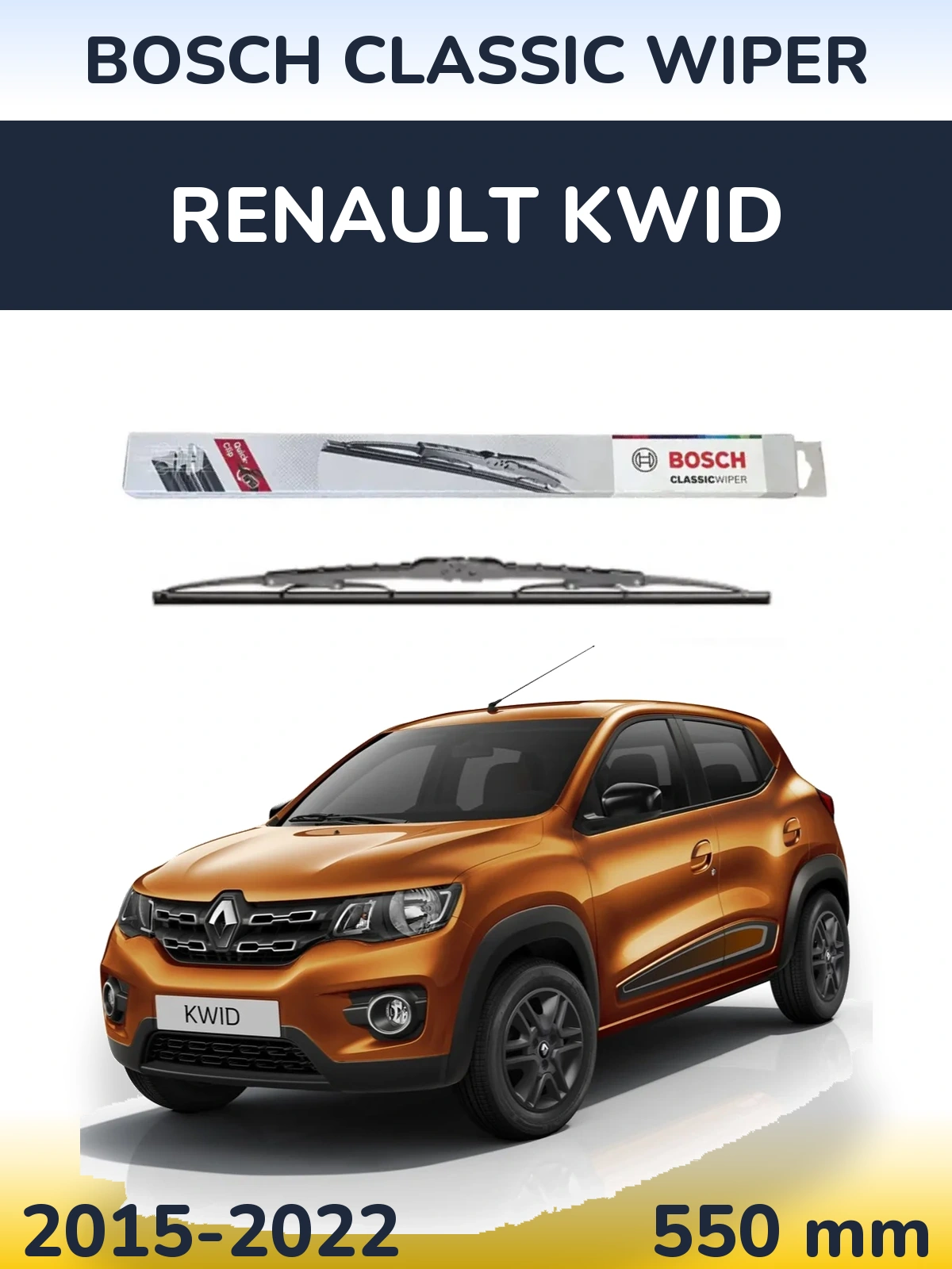 Torkarblad BOSCH Classic Wiper för Renault Kwid
