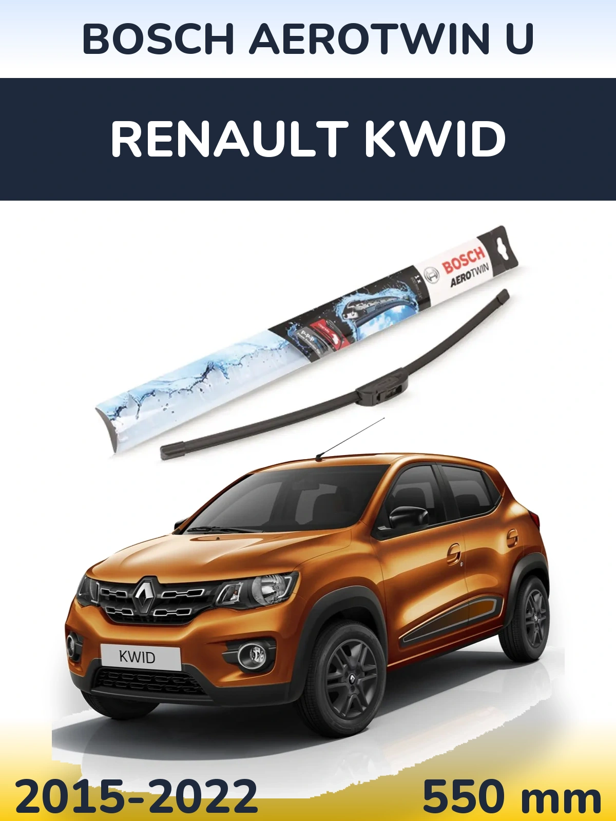 Torkarblad BOSCH AeroTwin U för Renault Kwid