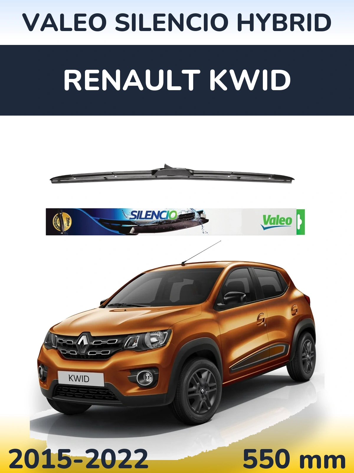 Torkarblad Valeo Silencio Hybrid för Renault Kwid