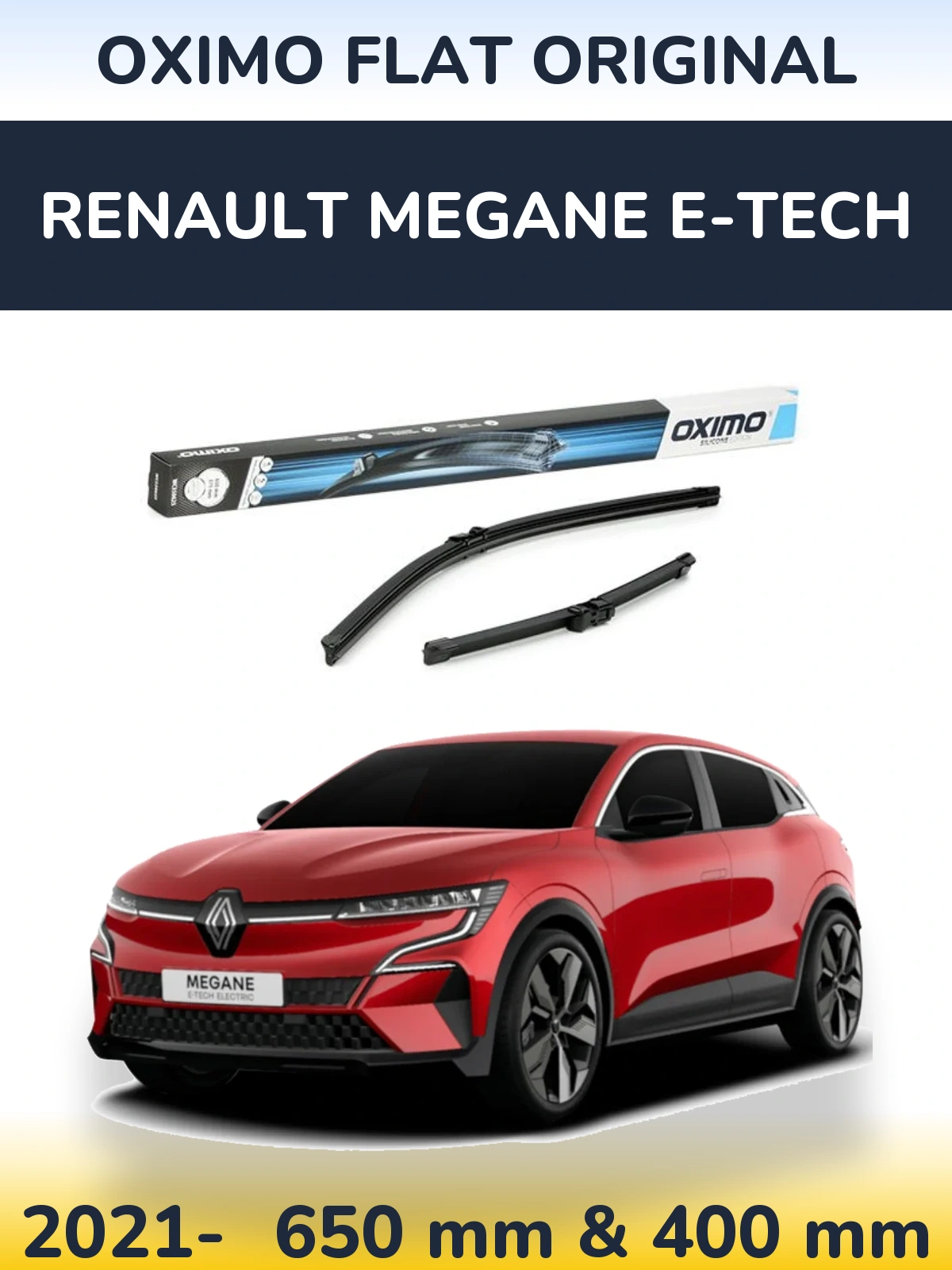 Torkarblad Oximo Flat Original för Renault Megane E-Tech