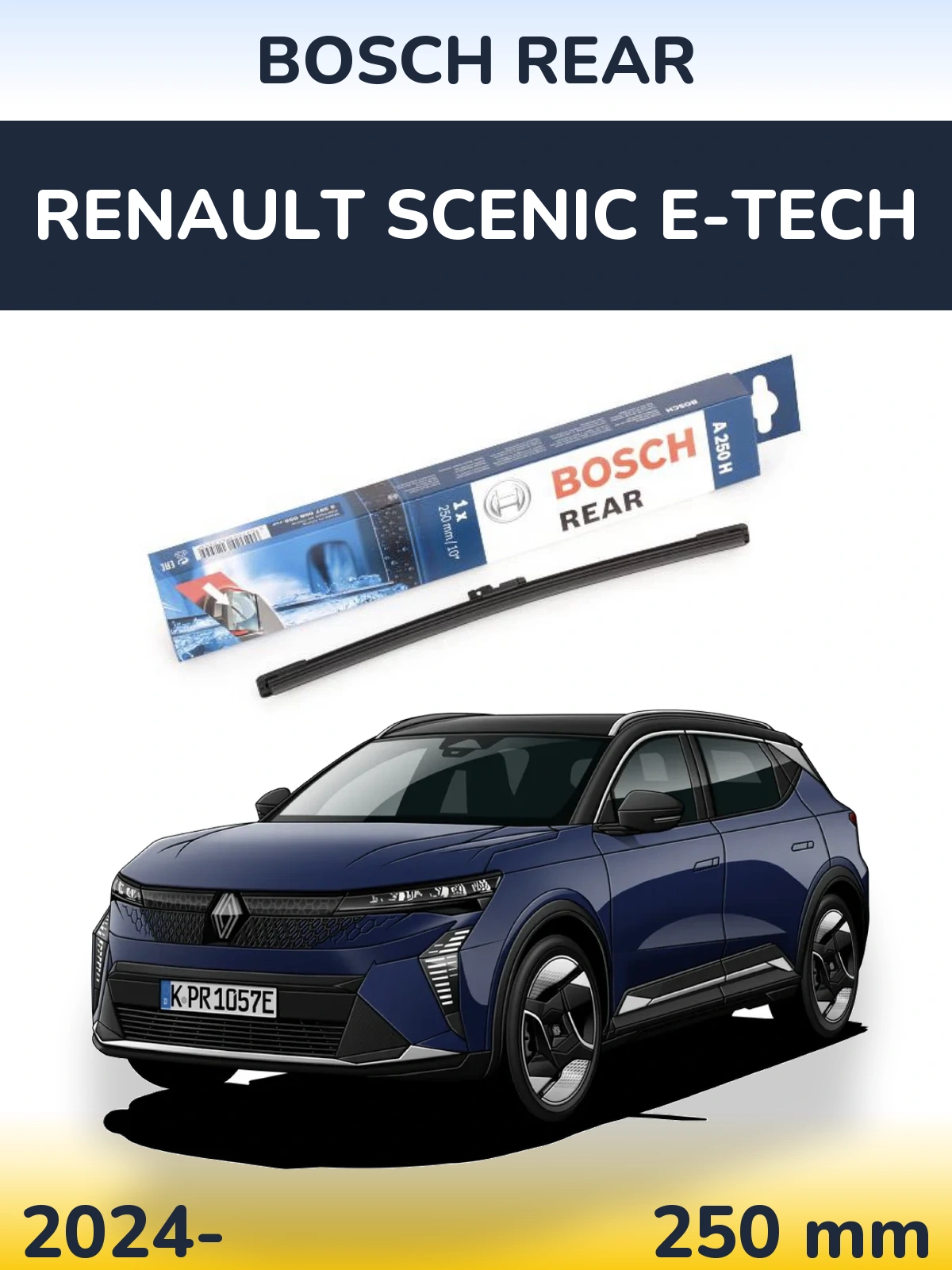 Torkarblad BOSCH Rear för Renault Scenic E-Tech