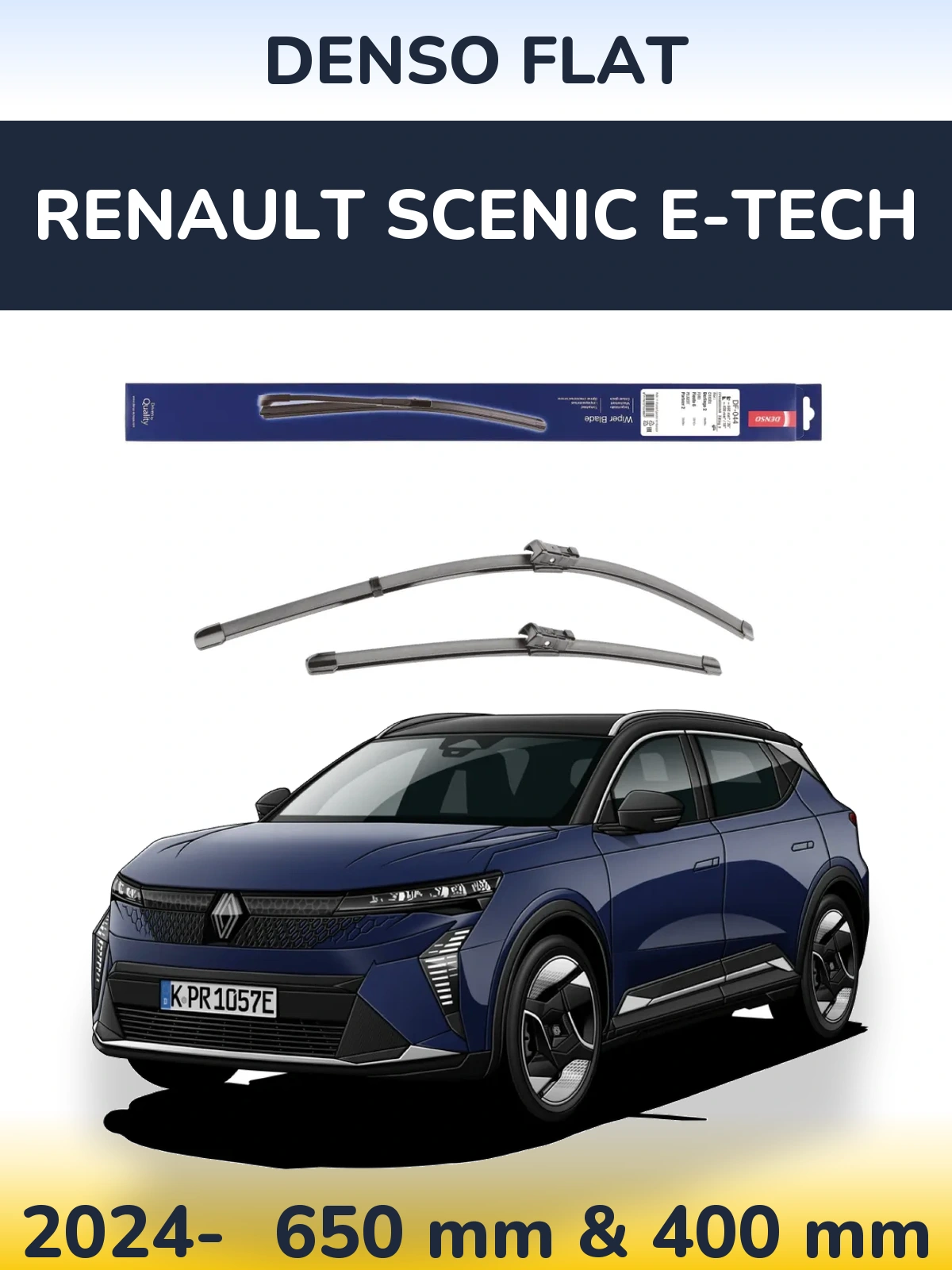 Torkarblad Denso Flat för Renault Scenic E-Tech