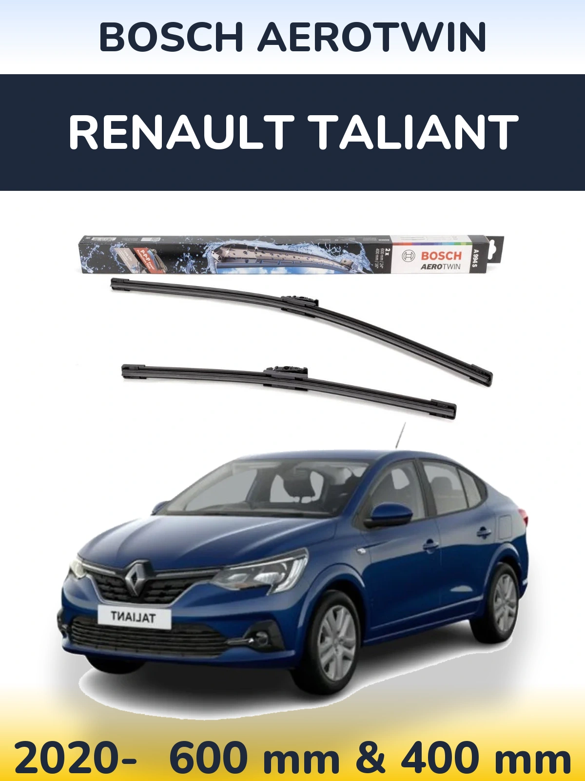 Torkarblad BOSCH AeroTwin för Renault Taliant
