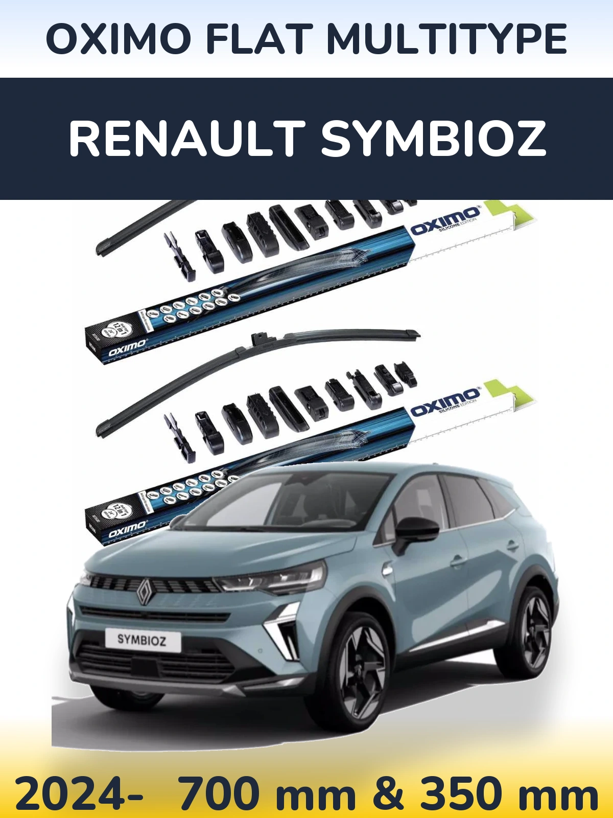 Torkarblad Oximo Flat MultiType för Renault Symbioz