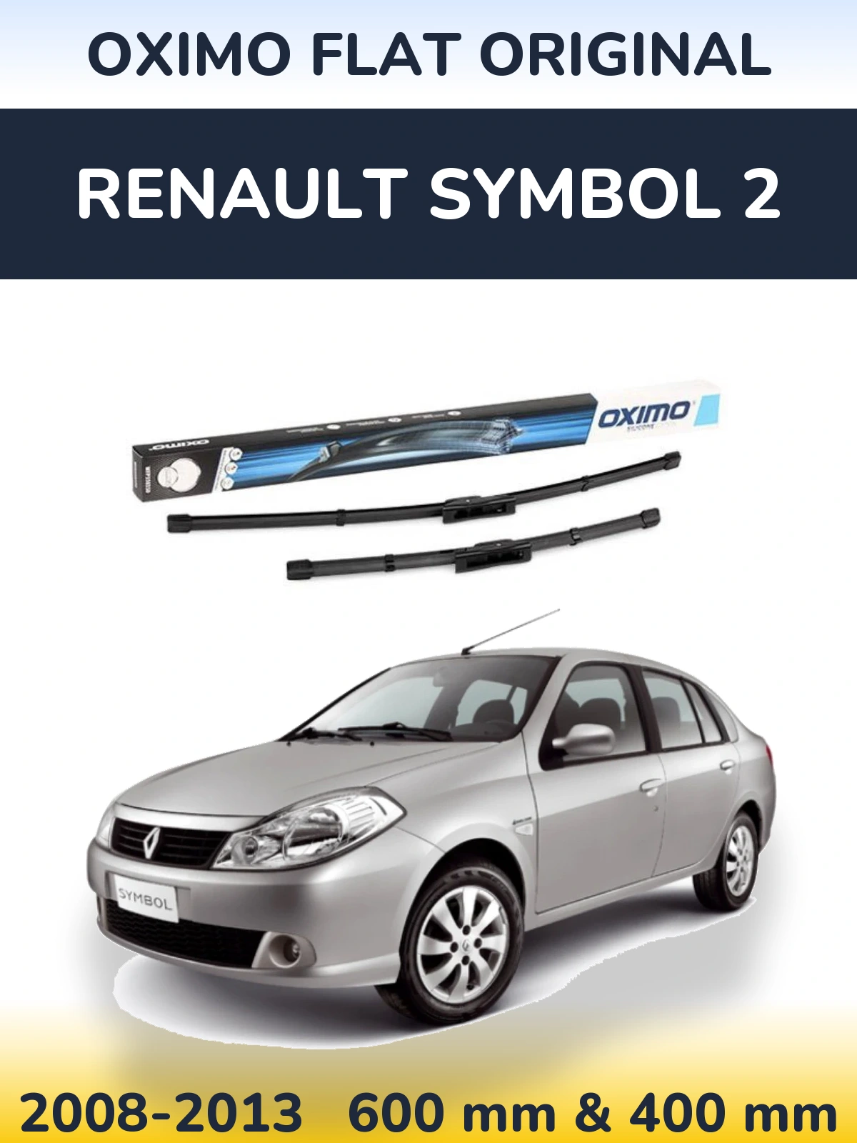 Torkarblad Oximo Flat Original för Renault Symbol 2