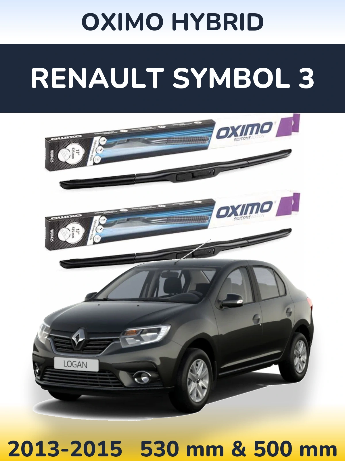 Torkarblad Oximo Hybrid för Renault Symbol 3