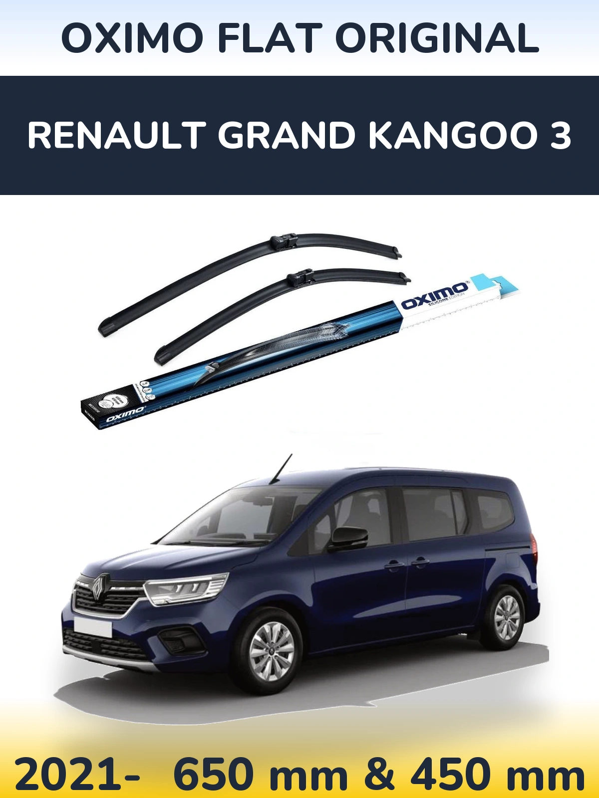 Torkarblad Oximo Flat Original för Renault Grand Kangoo 3