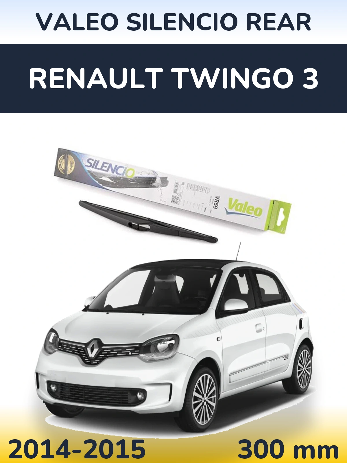 Torkarblad Valeo Silencio Rear för Renault Twingo 3