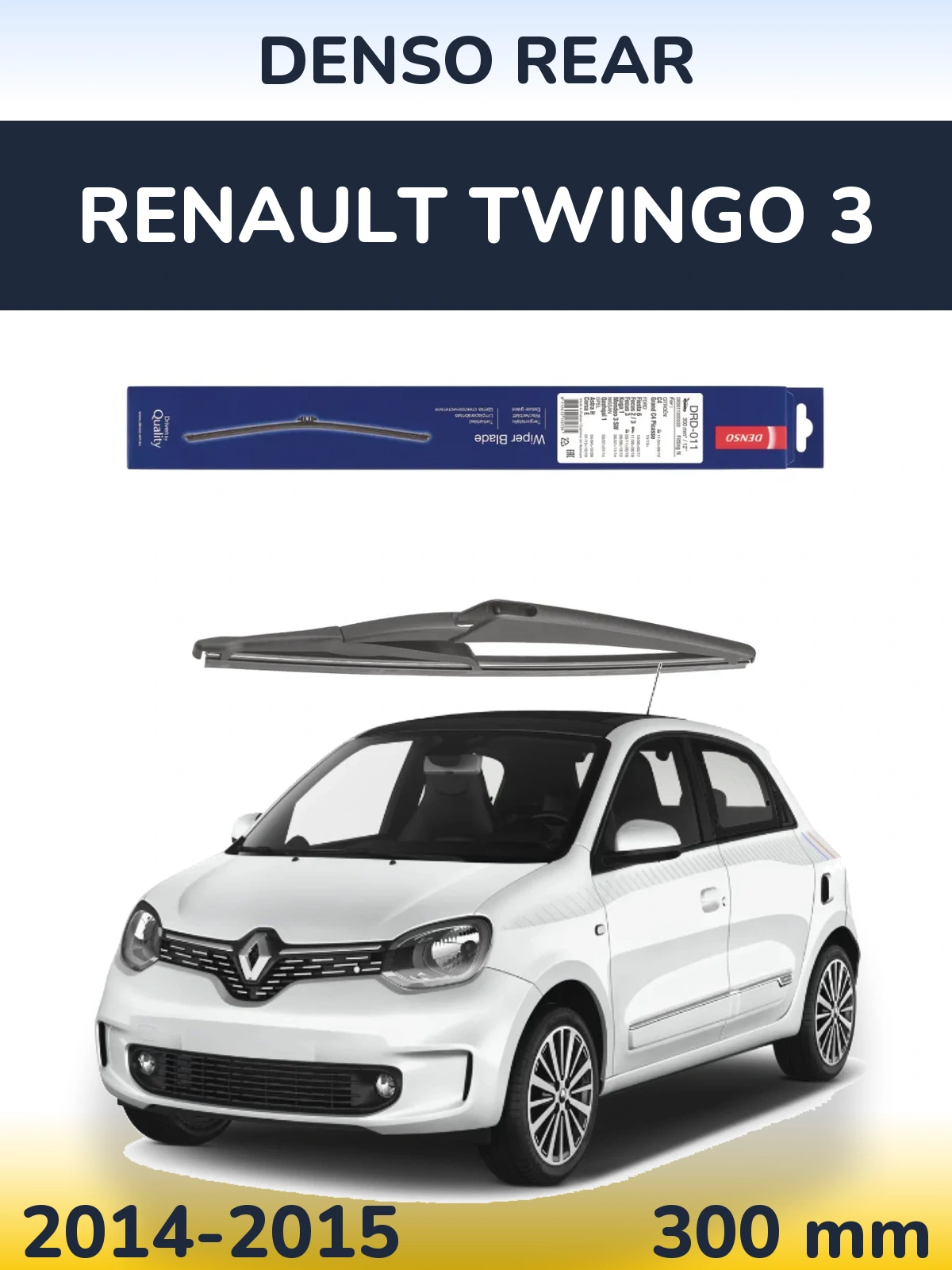 Torkarblad Denso Rear för Renault Twingo 3