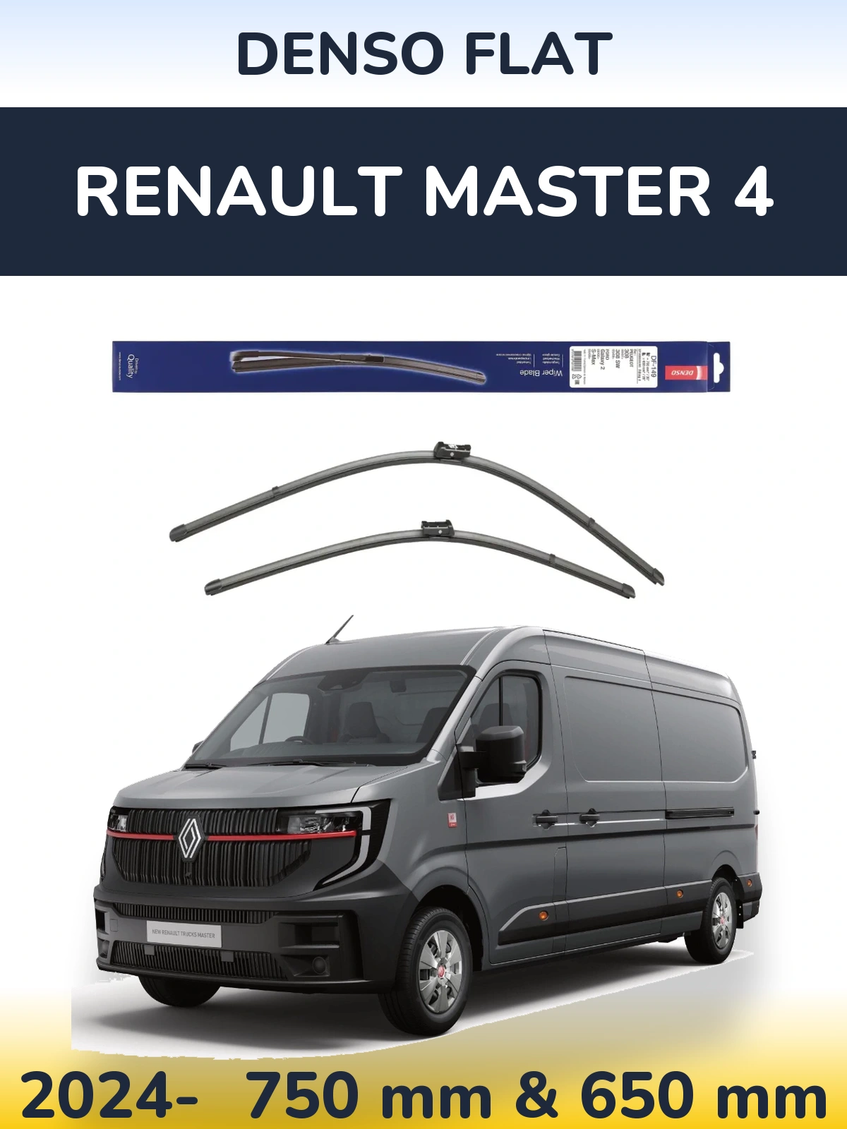 Torkarblad Denso Flat för Renault Master 4