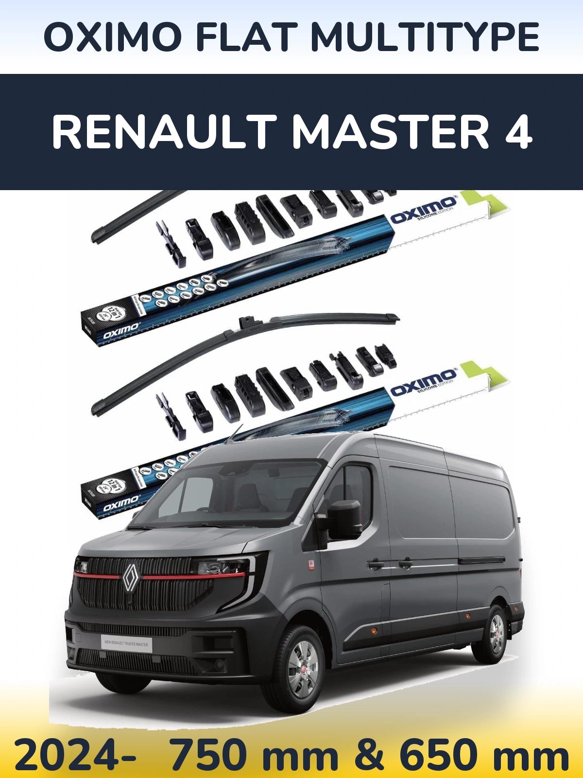 Torkarblad Oximo Flat MultiType för Renault Master 4