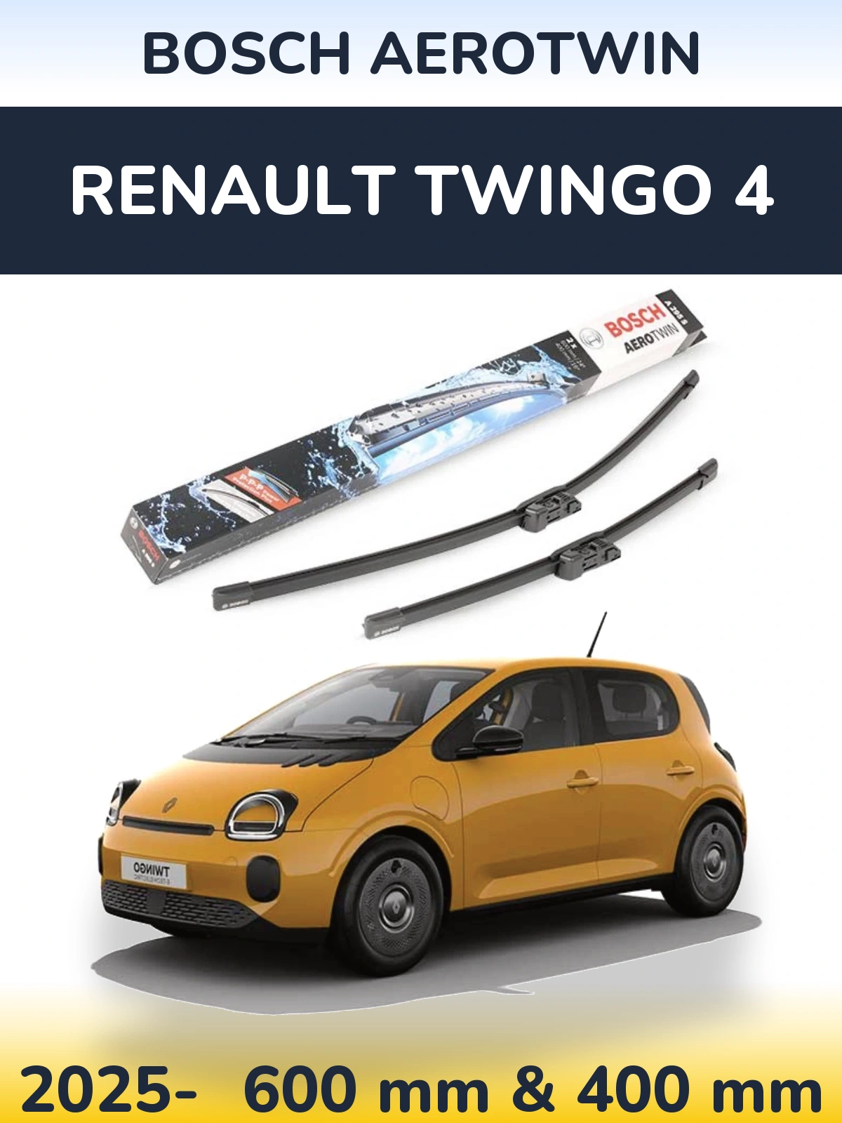 Torkarblad BOSCH AeroTwin för Renault Twingo 4