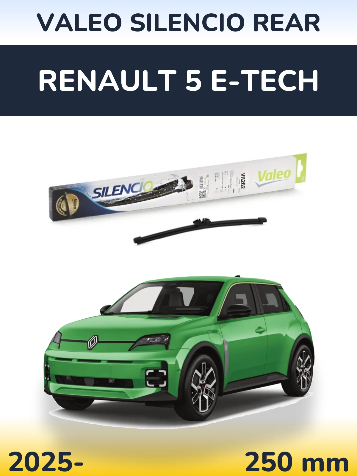 Torkarblad Valeo Silencio Rear för Renault 5 E-Tech