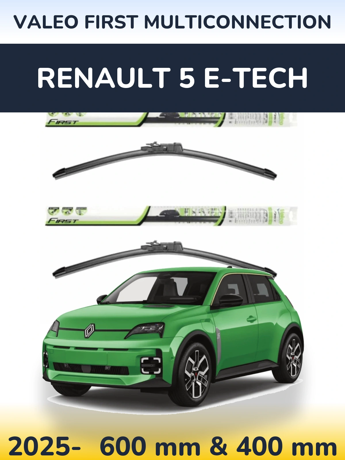 Torkarblad Valeo First MultiConnection för Renault 5 E-Tech