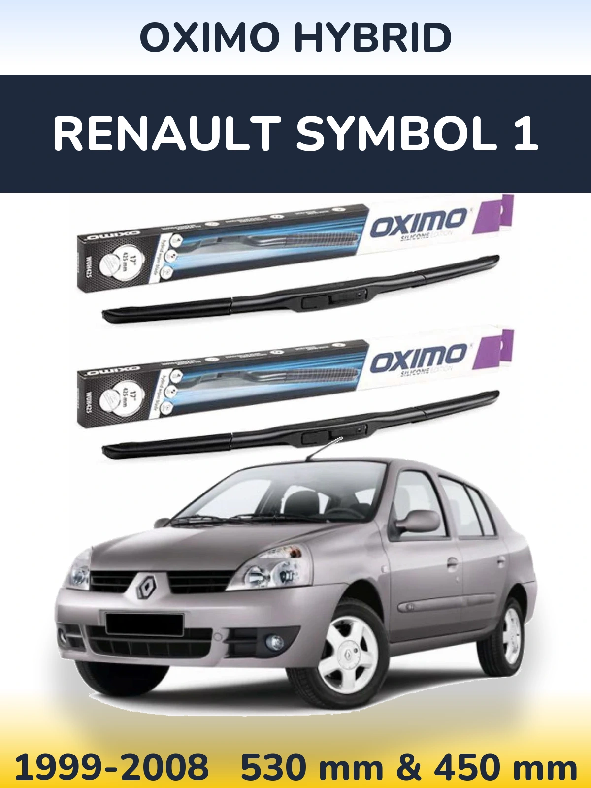 Torkarblad Oximo Hybrid för Renault Symbol 1