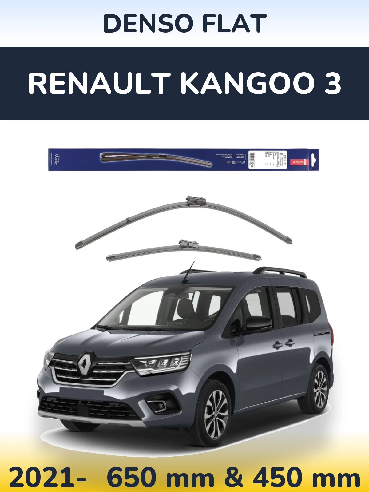 Torkarblad Denso Flat för Renault Kangoo 3