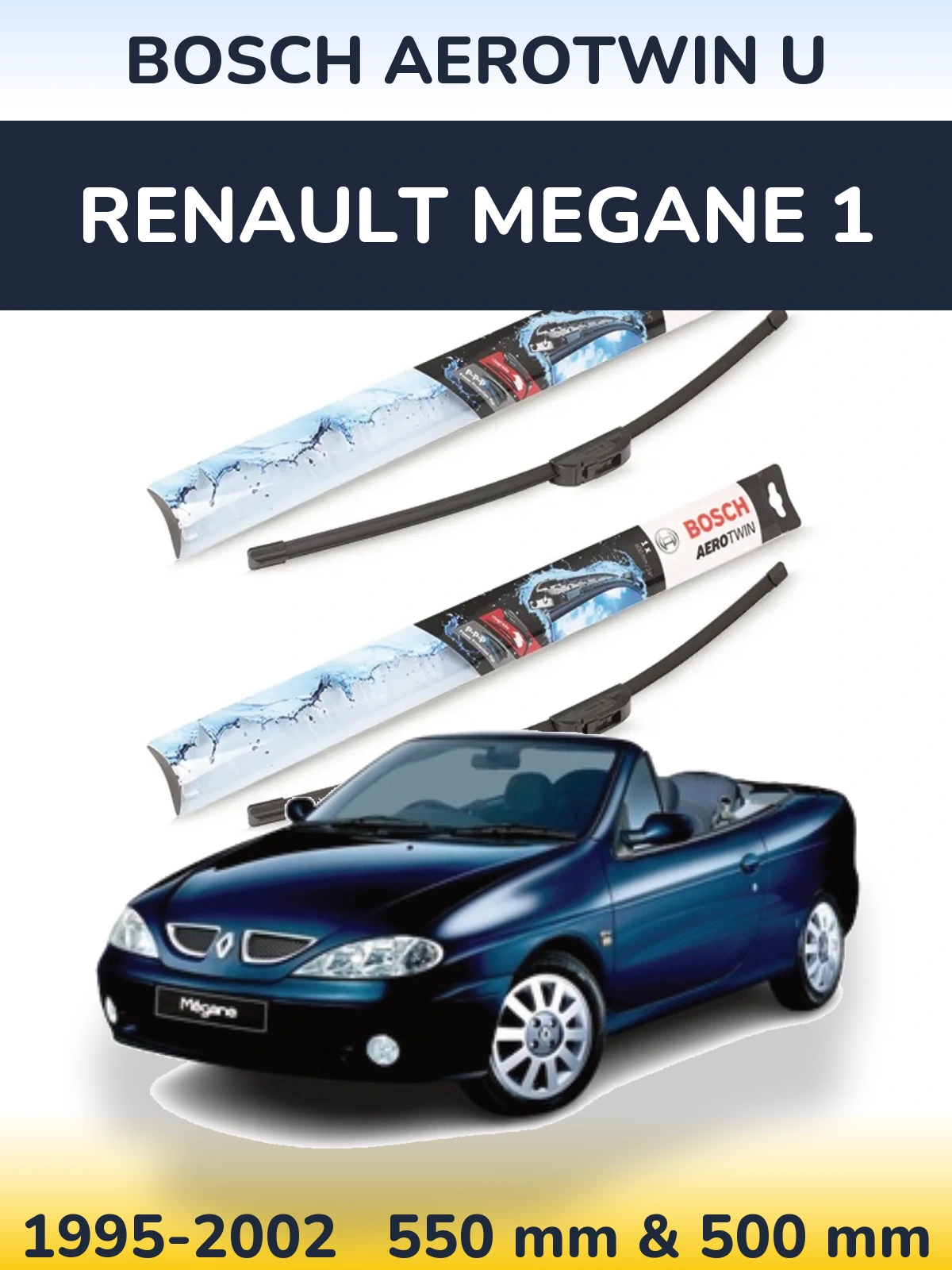 Torkarblad BOSCH AeroTwin U för Renault Megane 1