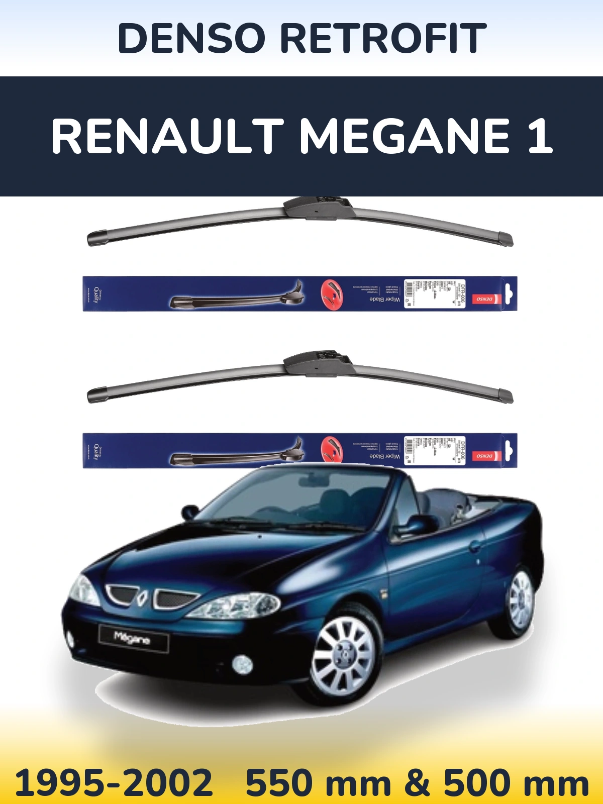 Torkarblad Denso Retrofit för Renault Megane 1