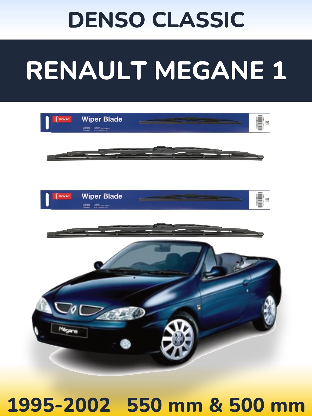 Torkarblad Denso Classic för Renault Megane 1
