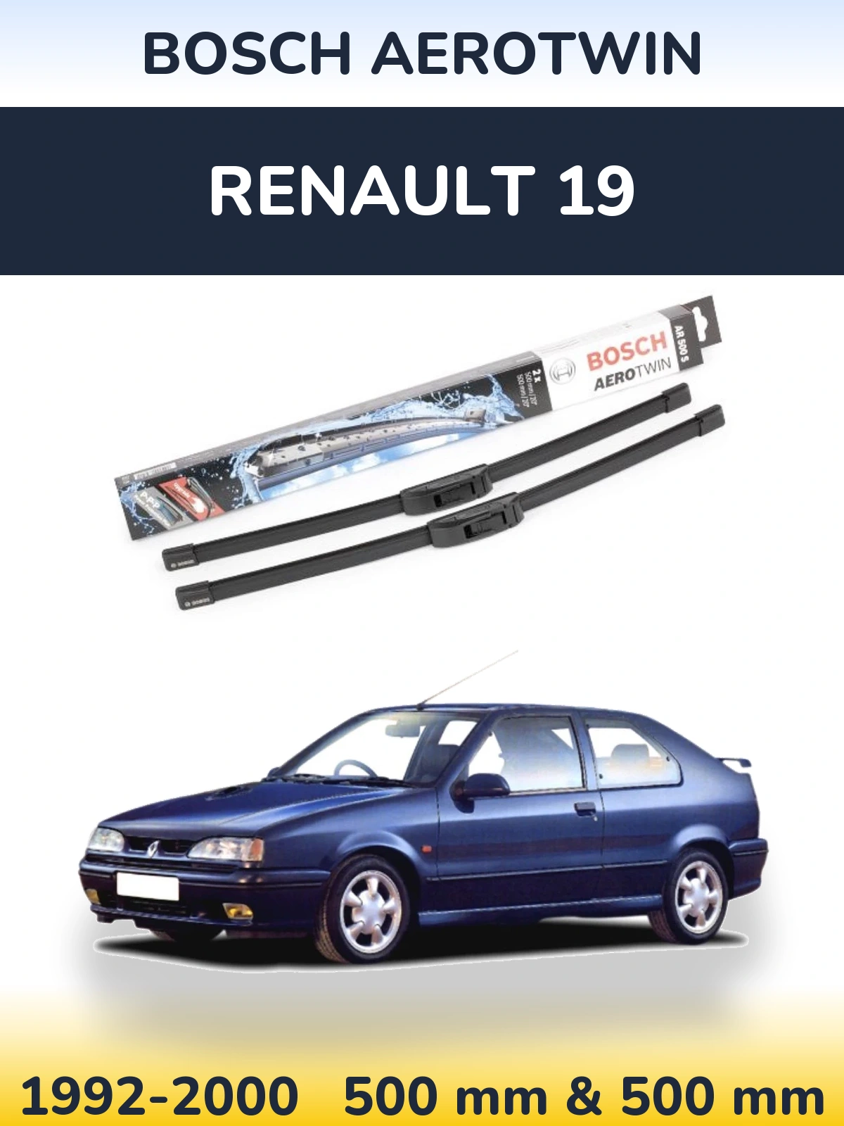Torkarblad BOSCH AeroTwin för Renault 19