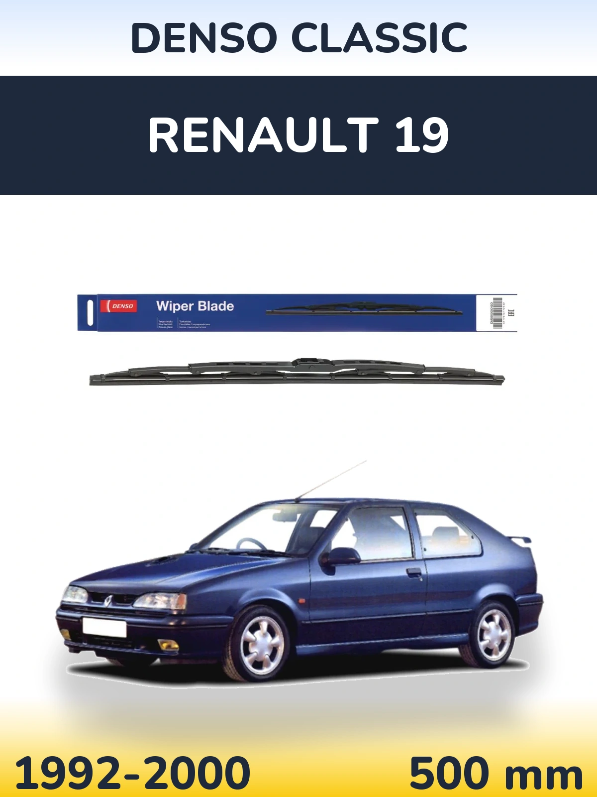 Torkarblad Denso Classic för Renault 19