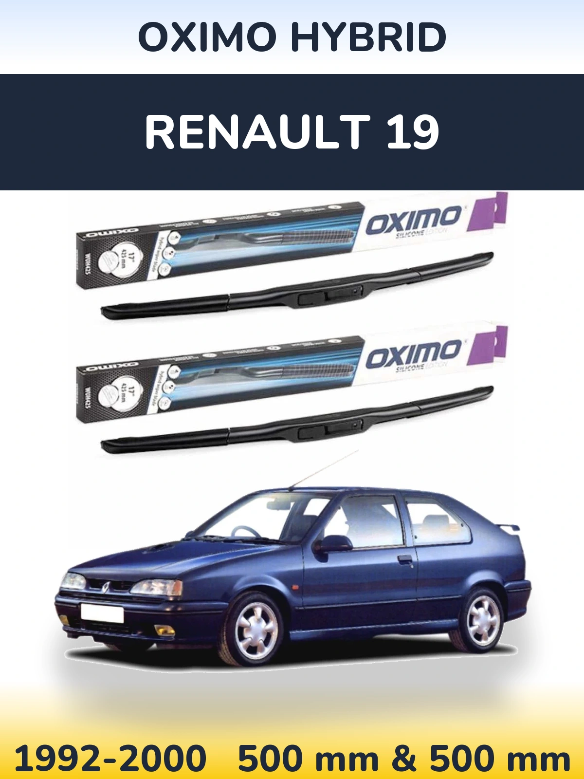 Torkarblad Oximo Hybrid för Renault 19