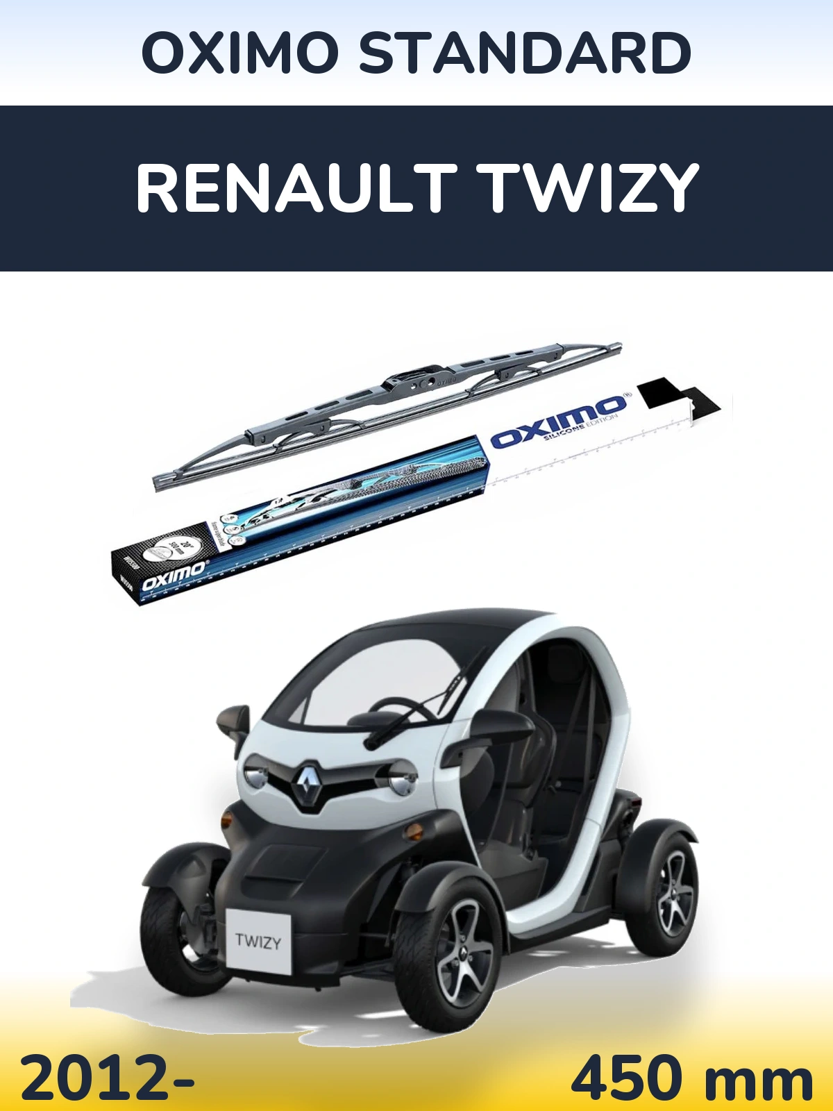 Torkarblad Oximo Standard för Renault Twizy