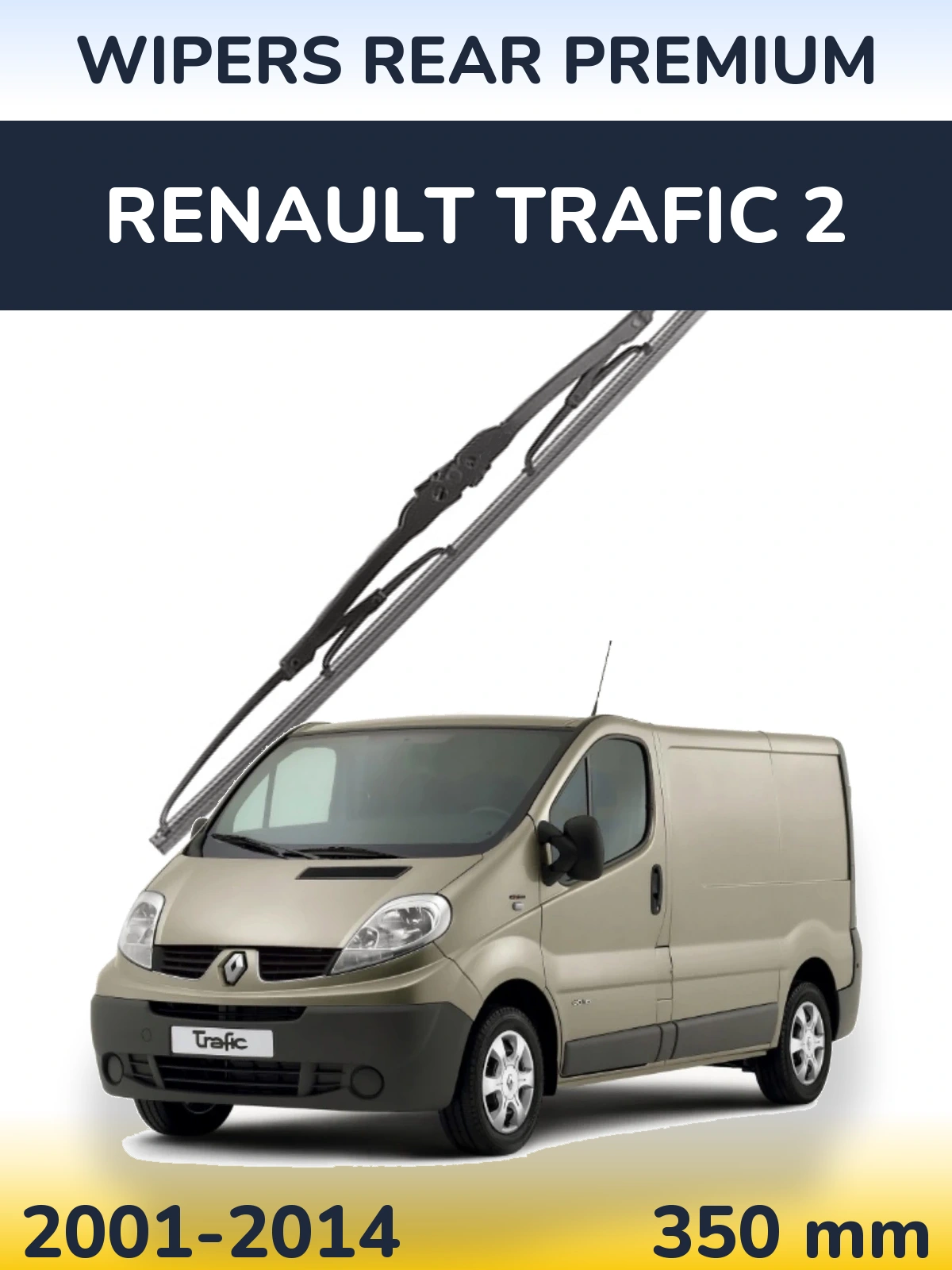 Задний дворник WIPERS REAR PREMIUM 350 мм для Renault Trafic 2 2001-2014