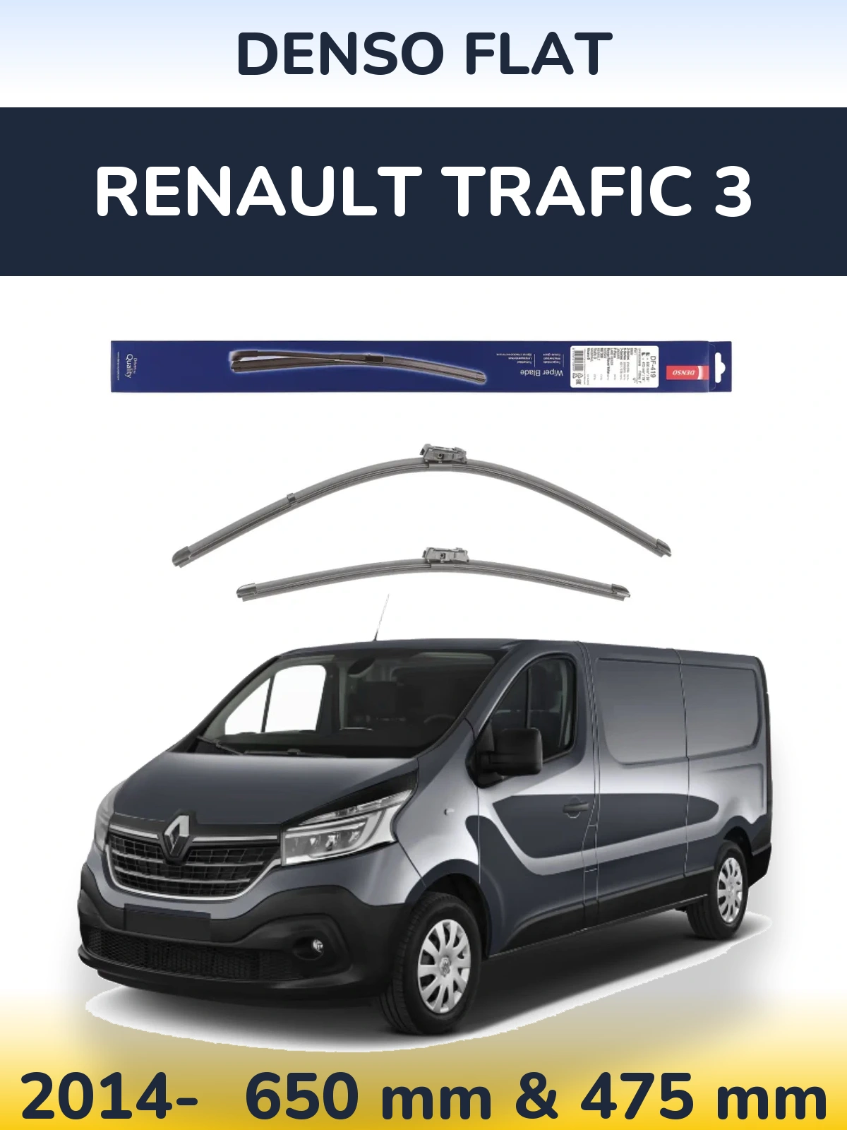 Torkarblad Denso Flat för Renault Trafic 3