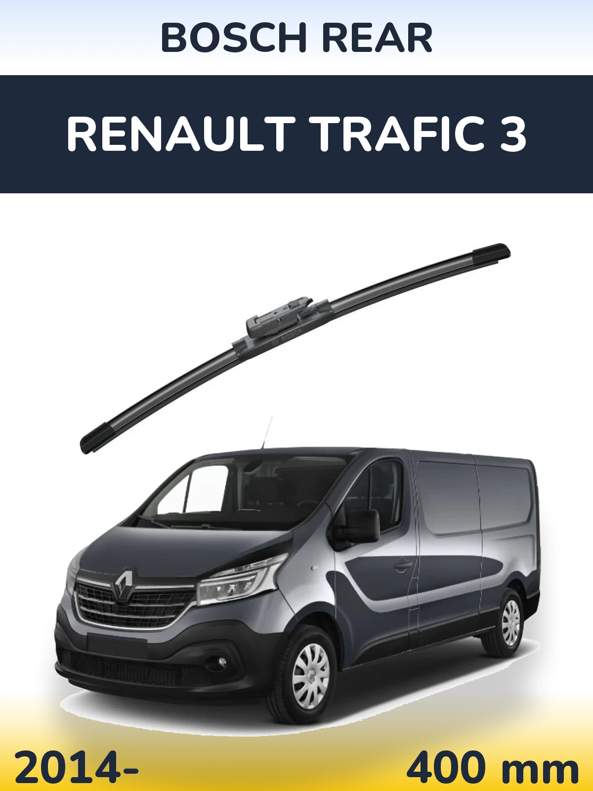 Torkarblad BOSCH Rear för Renault Trafic 3