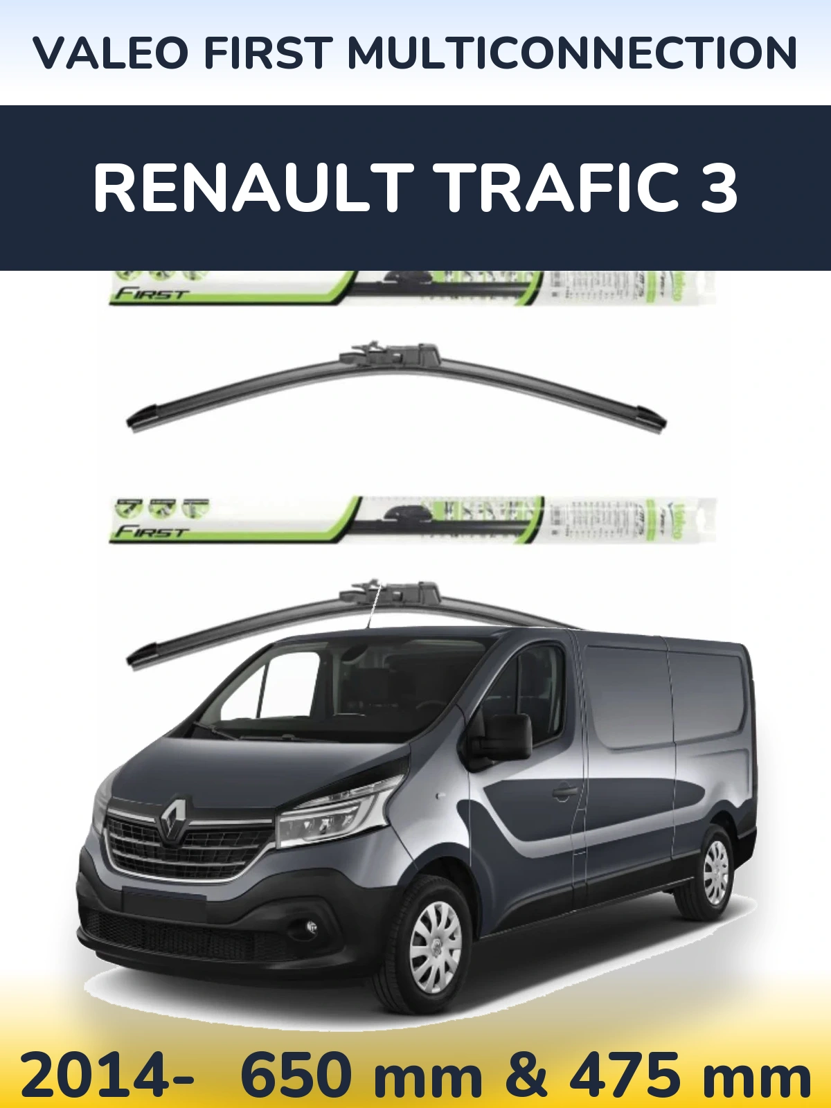Torkarblad Valeo First MultiConnection för Renault Trafic 3