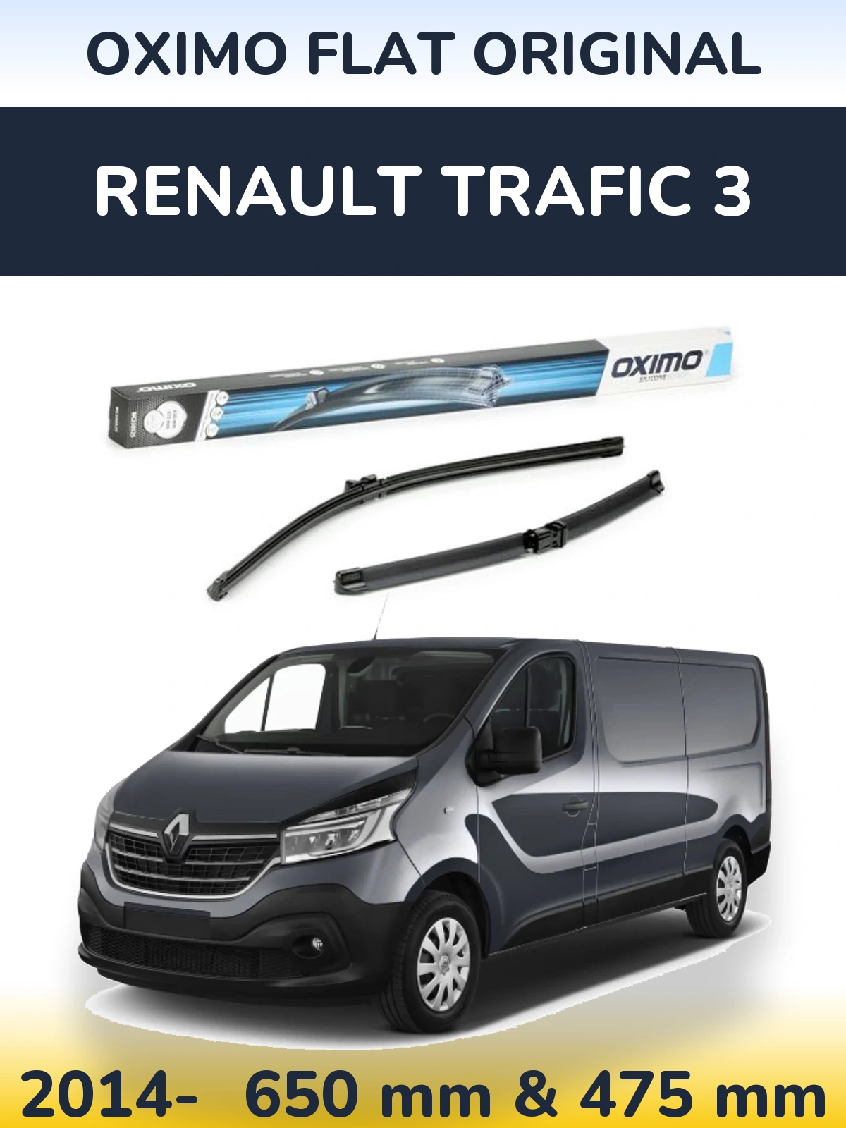 Torkarblad Oximo Flat Original för Renault Trafic 3