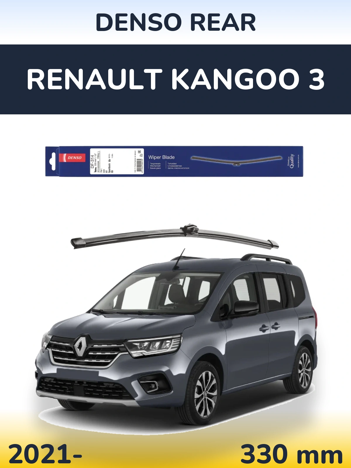 Torkarblad Denso Rear för Renault Kangoo 3